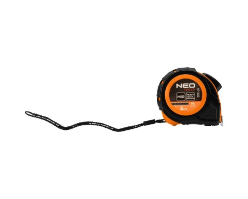 Рулетка Neo Tools 5мx19мм, з фіксатором змотування (67-222)