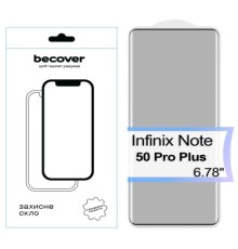 Скло захисне BeCover EDGE Infinix Note 50 Pro Plus Black (713581)