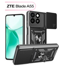 Чохол до мобільного телефона BeCover Military ZTE Blade A55 Black (713550)