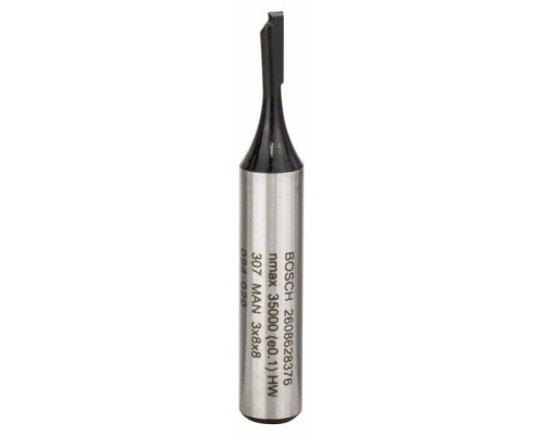 Фреза Bosch Professional пазова з одним лезом, Std, S8, D3, L8 (2.608.628.376)