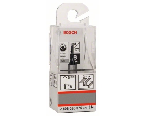 Фреза Bosch Professional пазова з одним лезом, Std, S8, D3, L8 (2.608.628.376)