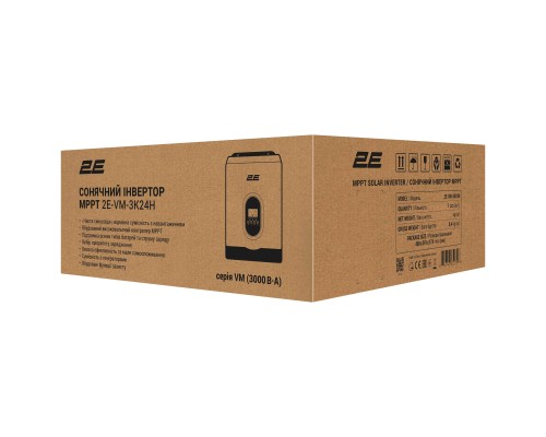 Сонячний інвертор 2E VM-3K24H 3000VA/2700W, 24V, Hi-Voltage (2E-VM-3K24H)