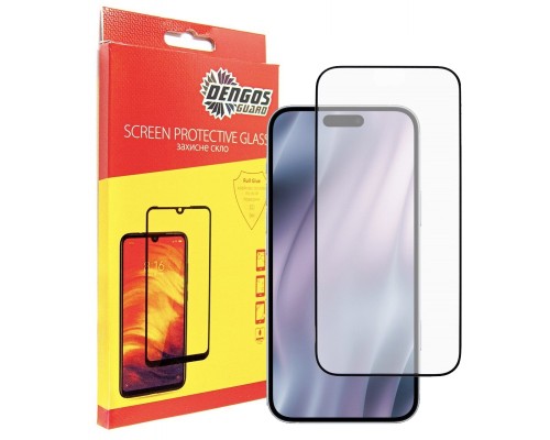 Скло захисне Dengos Full Glue iPhone 17 Air Black (TGFG-411)