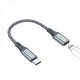 Перехідник USB-C M to Lightning F 0.17m gray ColorWay (CW-AD-CL)