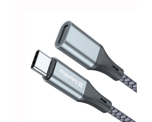 Перехідник USB-C M to Lightning F 0.17m gray ColorWay (CW-AD-CL)
