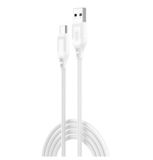 Дата кабель USB 2.0 AM to USB-C 1.0m braided white XO (NB235_C_White)