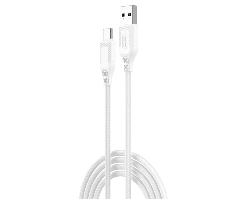 Дата кабель USB 2.0 AM to USB-C 1.0m braided white XO (NB235_C_White)