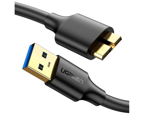 Дата кабель USB 3.0 AM to Micro B 0.5m US130 black Ugreen (10840)