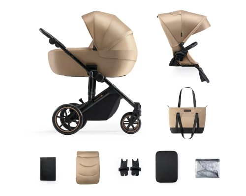 Коляска Kinderkraft 2 в 1 Prime 2 Sandrose Beige (KSPRIM02BEG2000 (5902533922871)