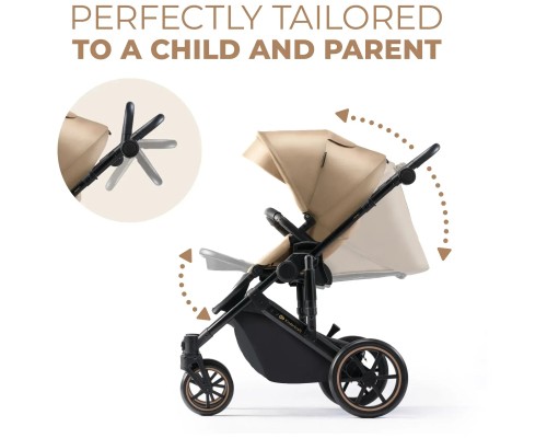 Коляска Kinderkraft 2 в 1 Prime 2 Sandrose Beige (KSPRIM02BEG2000 (5902533922871)