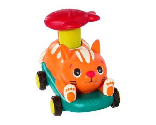 Розвиваюча іграшка Battat Машинка інерційна серії Лапкомобілі - Котик, помаранчевий (BX2486Z)