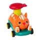 Розвиваюча іграшка Battat Машинка інерційна серії Лапкомобілі - Котик, помаранчевий (BX2486Z)