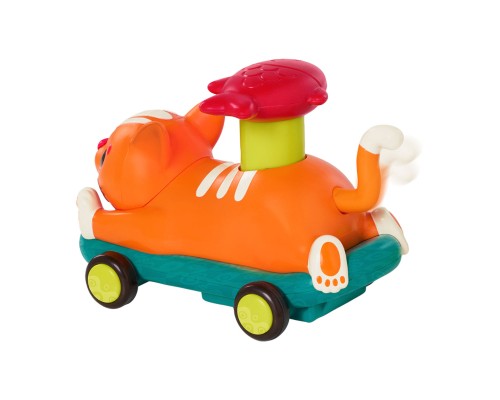 Розвиваюча іграшка Battat Машинка інерційна серії Лапкомобілі - Котик, помаранчевий (BX2486Z)