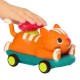 Розвиваюча іграшка Battat Машинка інерційна серії Лапкомобілі - Котик, помаранчевий (BX2486Z)