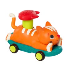 Розвиваюча іграшка Battat Машинка інерційна серії Лапкомобілі - Котик, помаранчевий (BX2486Z)