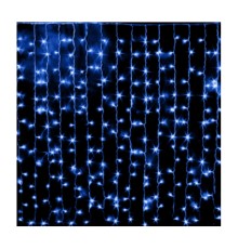 Гірлянда Voltronic Штора Blue 72 LED, мідна, 4 x 0,3 м, прозора, BOX (BT-001/72B)