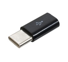 Перехідник USB-C to Micro 5P black Patron (PN-MIC-TYPE-C)