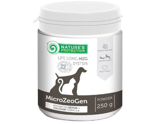 Пробіотична добавка для тварин Nature's Protection MicroZeoGen для собак та котів 250 г (CAN63290)