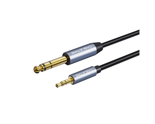Кабель мультимедійний 6.35mm M to 3.5mm M 3.0m Cabletime (CA915279)