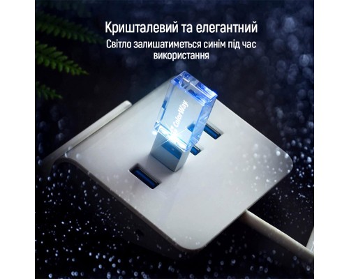 USB флеш накопичувач ColorWay 32GB 3.0 Transparent (CW-USBCL32)