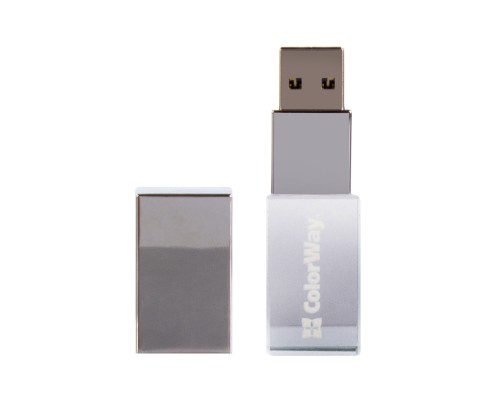 USB флеш накопичувач ColorWay 32GB 3.0 Transparent (CW-USBCL32)