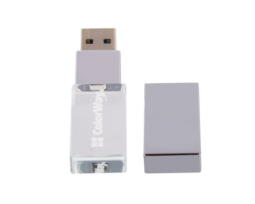 USB флеш накопичувач ColorWay 32GB 3.0 Transparent (CW-USBCL32)