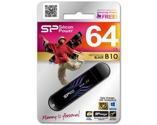 USB флеш накопичувач Silicon Power 64Gb BLAZE B10 USB3.0 (SP064GBUF3B10V1B) 
