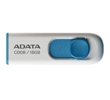 USB флеш накопичувач ADATA 16GB C008 White USB 2.0 (AC008-16G-RWE) 