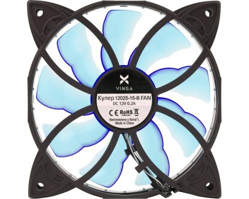 Кулер до корпусу Vinga 12025-15-B