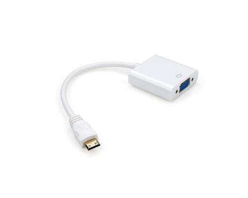 Перехідник HDMI C M to VGA F 0.15m Vinga (HDMICMVGAF-01)