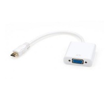Перехідник HDMI C M to VGA F 0.15m Vinga (HDMICMVGAF-01)