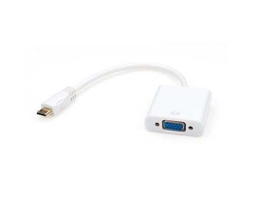 Перехідник HDMI C M to VGA F 0.15m Vinga (HDMICMVGAF-01)