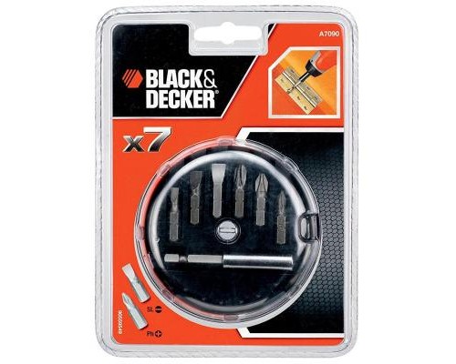 Набір біт Black&Decker 7 предм.+ магнітний тримач (A7090) Набір біт Black&Decker 7 предм.+ магнітний тримач (A7090)