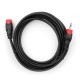 Кабель мультимедійний Jack 3.5mm M/F 3 m Vinga (VCPDCJ35MF3BK) 