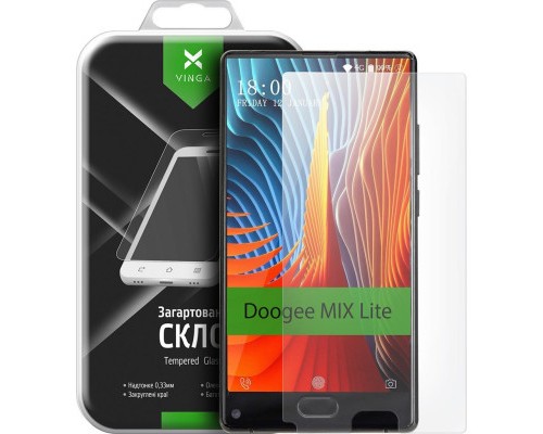 Скло захисне Vinga для Doogee MIX Lite (VTPGS-DMIXL)