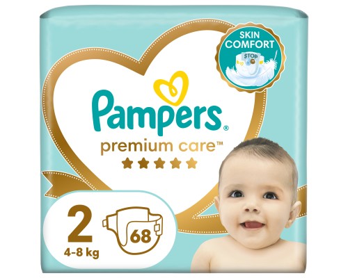 Підгузки Pampers Premium Care Розмір 2 (4-8 кг) 68 шт (8001841104874)