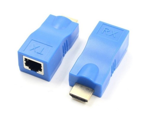 Перехідник HDMI к кабелю RJ45 (Patch Cord) 30m Extradigital (KBH1754) Перехідник HDMI к кабелю RJ45 (Patch Cord) 30m Extradigital (KBH1754)