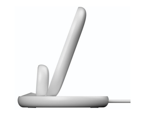 Зарядний пристрій Belkin 3-in-1 Wireless Pad/Stand/Apple Watch, white (WIZ001VFWH)