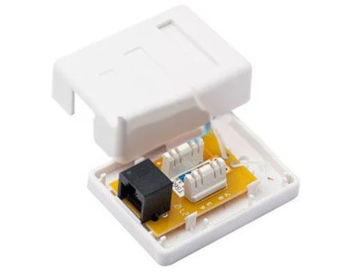 Комп'ютерна розетка RJ45 x1 UTP 5e Kingda (KD-WP6034-C5e)