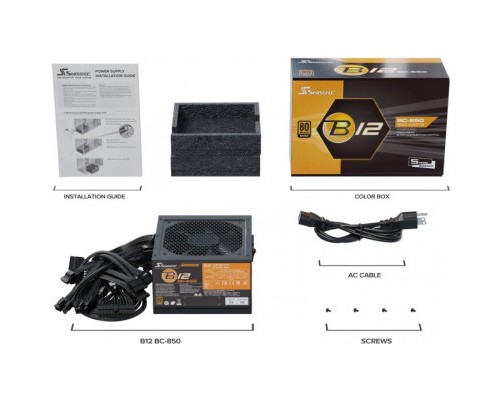 Блок живлення Seasonic 850W B12 Bronze (A851BCAFH)
