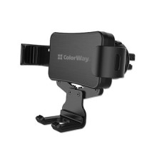 Універсальний автотримач ColorWay Metallic Gravity Holder-2 Black (CW-CHG02-BK)