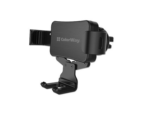 Універсальний автотримач ColorWay Metallic Gravity Holder-2 Black (CW-CHG02-BK)