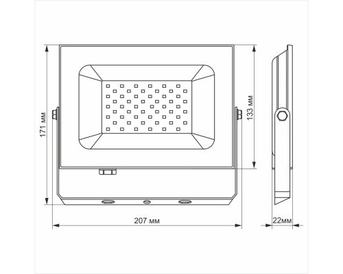Прожектор TITANUM LED50W 6000K TLF506 220V (TLF506)