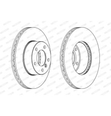 Гальмівний диск FERODO DDF1536