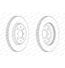 Гальмівний диск FERODO DDF2070C