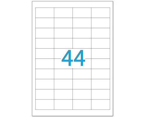 Етикетка самоклеюча Tama 48,3х25,4 (44 на листі) с/кл (100листів) (18264)