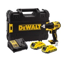 Шуруповерт DeWALT XR Li-Ion 18 В, 65 Нм, 2 АКБ + ЗП, кейс (DCD708D2T)