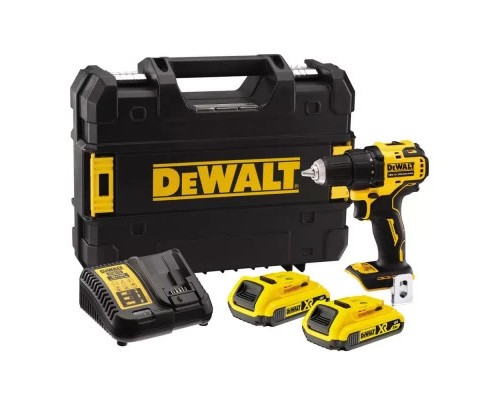 Шуруповерт DeWALT XR Li-Ion 18 В, 65 Нм, 2 АКБ + ЗП, кейс (DCD708D2T)