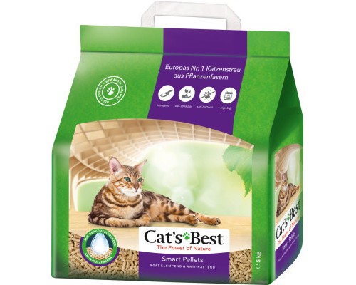 Наповнювач для туалету Cats Best Smart Pellets Деревний грудкувальний 5 кг (10 л) (4002973000885)