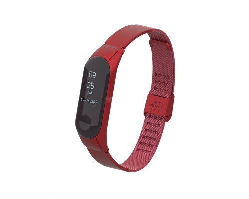 Ремінець до фітнес браслета Armorstandart Flat Milanese Band 4303 для Xiaomi Mi Band 4/3 Red (ARM55932) Ремінець до фітнес браслета Armorstandart Flat Milanese Band 4303 для Xiaomi Mi Band 4/3 Red (ARM55932)